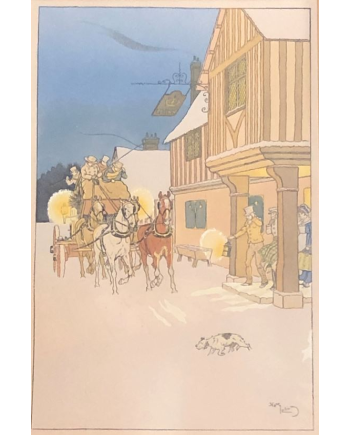 L'arrivée au Relais - La Stagecoach - H. Eliott