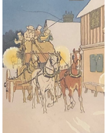 L'arrivée au Relais - La Stagecoach - H. Eliott