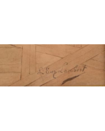 Les Chats au Salon - L. E. Lambert