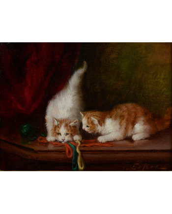 Chatons aux pelotes de laine