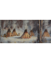 Tipis sous la neige