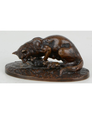 Chatte et chatons - Cl. Masson