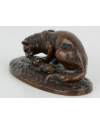 Chatte et chatons - Cl. Masson