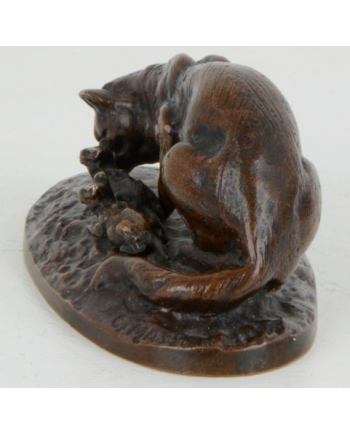 Chatte et chatons - Cl. Masson