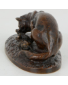Chatte et chatons - Cl. Masson