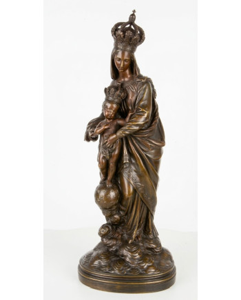 Madone couronnée à l'Enfant
