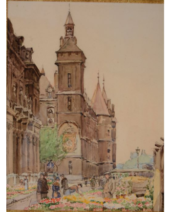 Marché aux Fleurs Quai de la Corse - MJ Brimeau