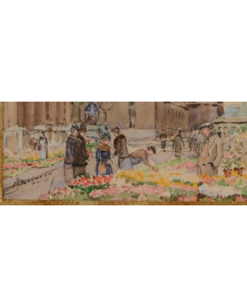 Marché aux Fleurs Quai de la Corse - MJ Brimeau